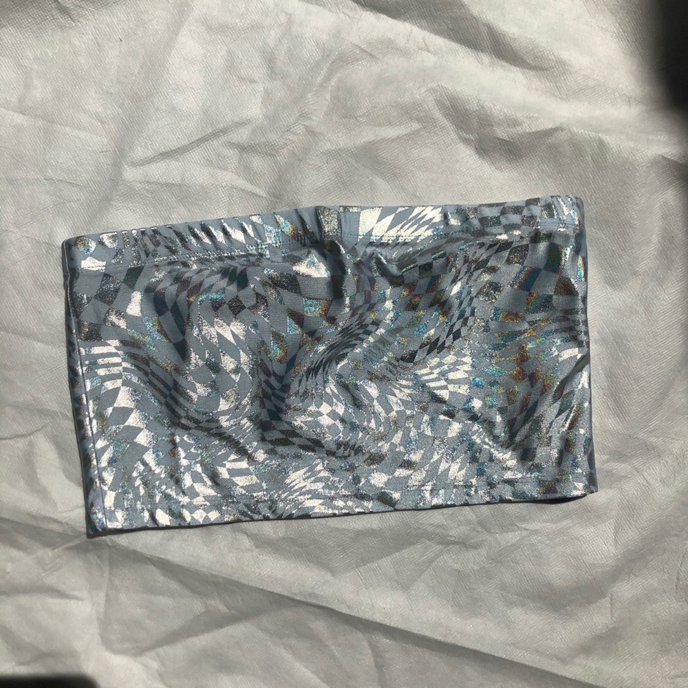 Forever 21 Holographic Tube top Sz M